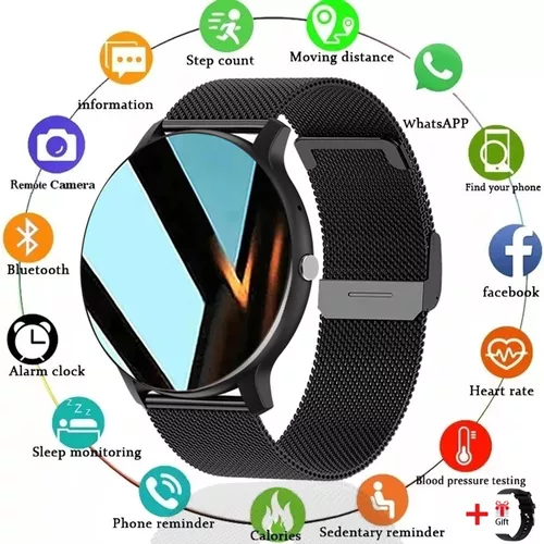 Smartwatch Reloj Inteligente Mujer Hace Llamadas Fitness 2 Correas. PRO