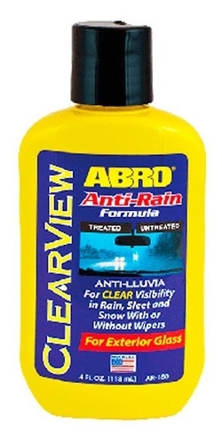 Anti Lluvia Para Parabrisas Y Vidrios X 103 Ml. Marca Abro