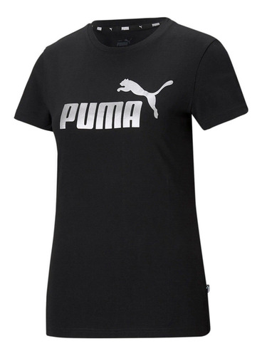 Remera Puma Essentials+ Metallic Logo Sportstyle Mujer Moda 
