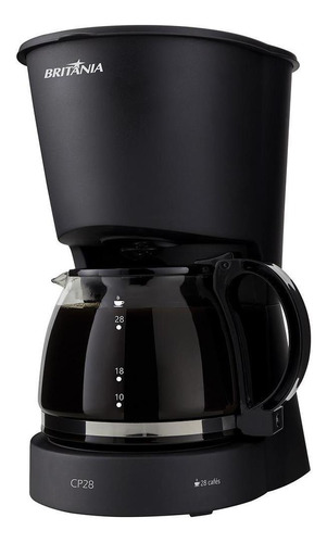 Cafeteira Britânia Cp28, Preta, 063901084, 1 Litro, 110v