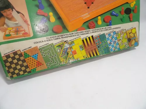 Antiga Maleta De Jogos Classicos Estrela Ludo Xadrez Anos 80