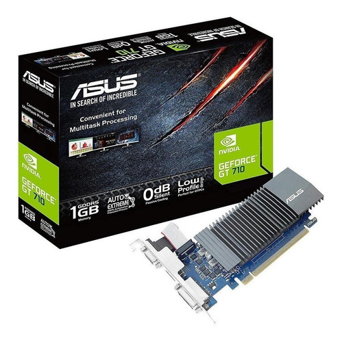 Tarjeta de video Nvidia Asus  GeForce 700 Series GT 710 GT710-SL-1GD5-BRK 1GB