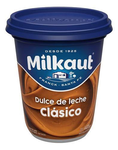 Milkaut dulce de leche Clásico pote 405gr