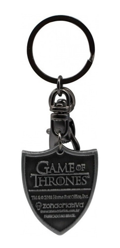 Imagem 2 de 3 de Chaveiro De Metal Game Of Thrones Stark 10070883