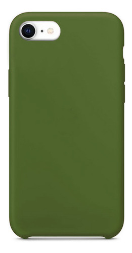 Protector Para iPhone 7/8  Silicona Verde Militar