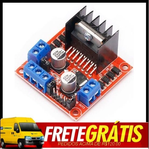 2 X Driver Motor Ponte H Dupla L298n Arduino Pic Automação