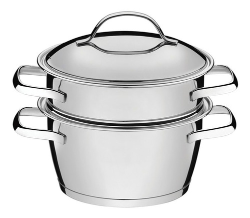 Cuscuzeiro Inox Tramontina 16 Cm Fundo Triplo Cozi Vapore