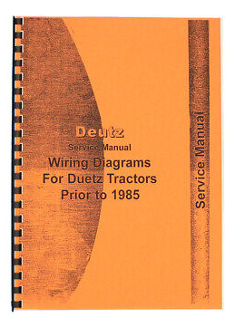 Tractor Wiring Diagram Manual For Deutz Fits Allis D2506 Cca