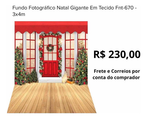 Fundo Fotográfico Natal