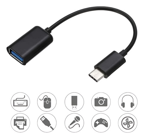 Adaptador Tipo C Ligar Pendrive Teclado Em Celular Notebook