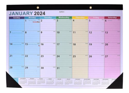 Calendario De Pared Grande Para 2024, Papel De Calendario De