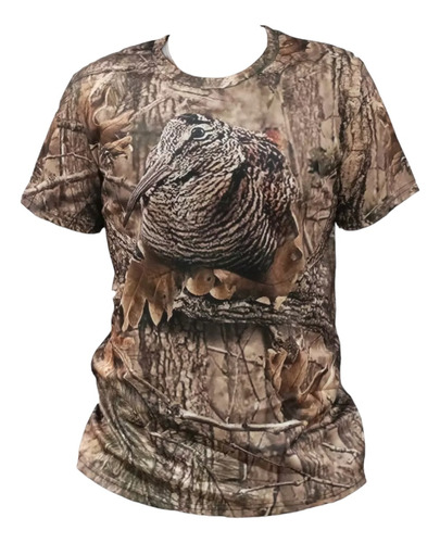 Polera Camiseta Estampado Camuflaje Caza Outdoor Pls9