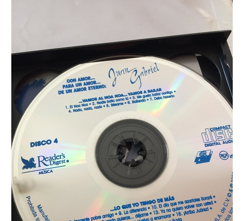 Juan Gabriel - Reader's Digest - Cd - Disco Pack Selecciones (Usado)