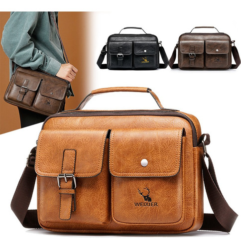 Bolso De Hombro De Negocios De 3 Colores For Hombre- Funda