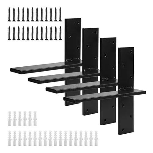 Soporte De Estante Flotante 4 Pcs 10 - Soportes Resistentes