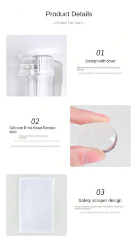 Sello Estampador Para Uñas Silicon
