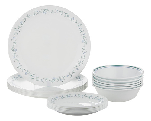 Juego De Vajilla Corelle De 18 Piezas De Vidrio Vitrelle Res