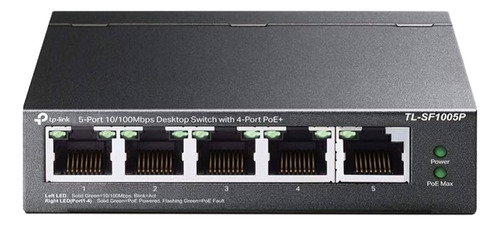 Switch Tp-link Tl-sf1005p 5 Puertos Poe 10/100mbps 4-poe