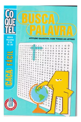 Revista Coquetel Caça Palavras Nível Fácil - Drogaria Araujo