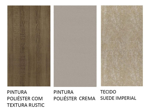 Juego De Comedor Mesa Y 6 Sillas Madesa Fabiana Mci Color Marron/Crema/Imperial Diseño de la tela de las sillas Liso