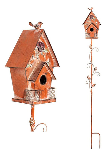 Mocome Dutch Cottage Bird House Estacas Para El Exterior Con