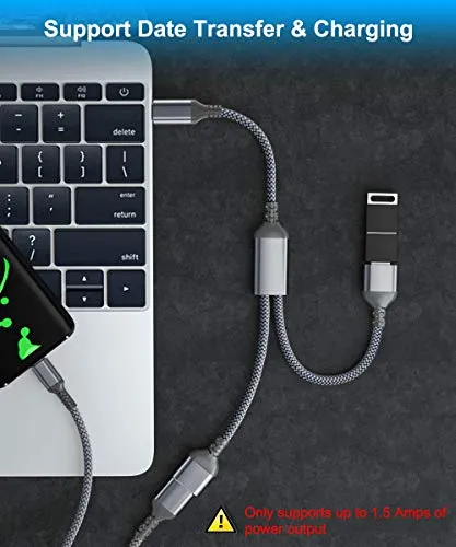 Adaptador De Cable Basesailor Usb C Macho A Doble Usb Hembra