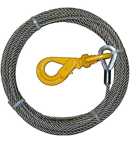 B/a Products 4-38sc75lh Cable De Cabrestante, Acero, 3/8  X 