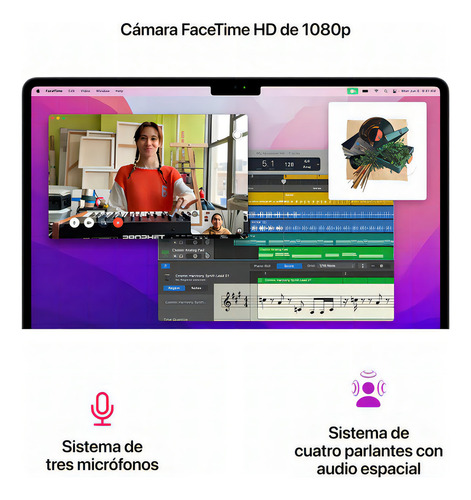 MacBook Air M2 2022 Spacegray 13.6 , Apple M2 8gb De Ram 512gb Ssd, Apple M2 10-core Gpu 2560x1664px Macos
