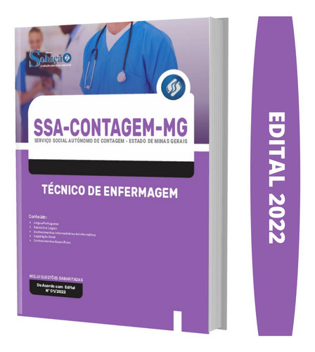 Apostila Concurso Ssa Contagem Mg 2022 Técnico De Enfermagem