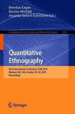 Advances In Quantitative Ethnography : First Internationa...