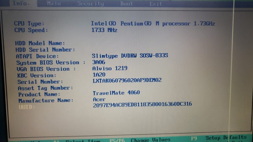 Imagem 1 de 6 de Notebook Travelmate 4060 Pentium 1733 (leiam A Descrição)