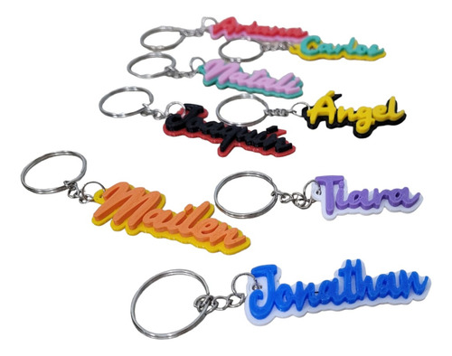 Llavero Express En 24hs Personalizados X 40 Unidades Cursiva