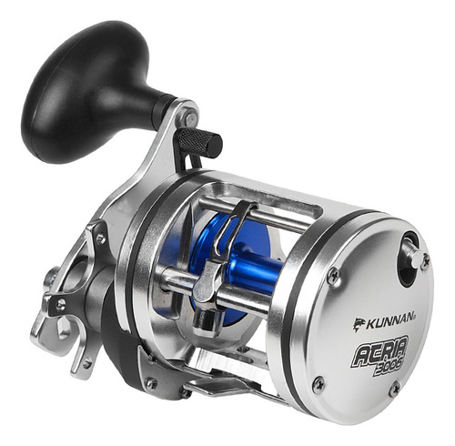 Reel Rotativo Kunnan Atria 3006 Pesca Variada Pesada Plateado Derecho