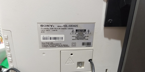 Tv Sony Bravia 22 Pol. Com Controle Ler Anúncio (Usado)
