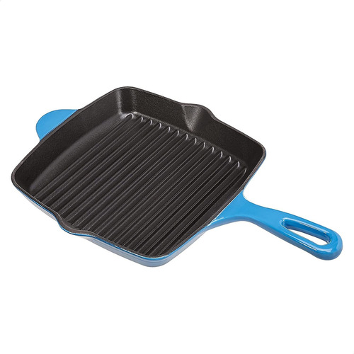 Sartén Grill Fierro Fundido Base Esmaltada Loza 24cm Amazon