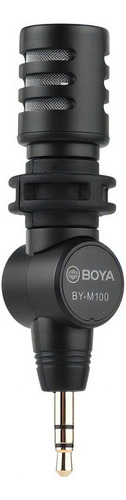 Microfone Condensador Omnidirecional  By-m100 Boya Preto