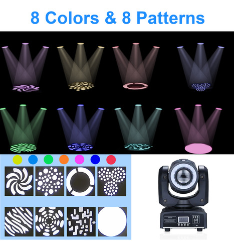 Lámpara Atmosphere, 8 Colores, Iluminación Principal, Discot