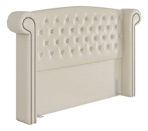 Cabeceira Cama Box King Quarto 195cm Sofia Facto Pérola