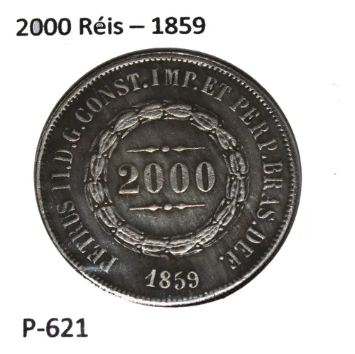 comprar Moeda 2000 Réis De 1859 Souvenir No Coin Holder