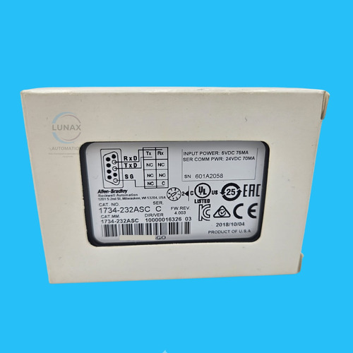 Allen Bradley 1734-232asc Ascii Interface** Original