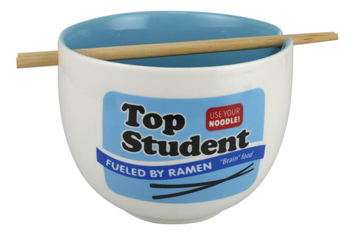 Enesco Our Name Is Mud Top Student Ramen Noodle Bowl Y Palil