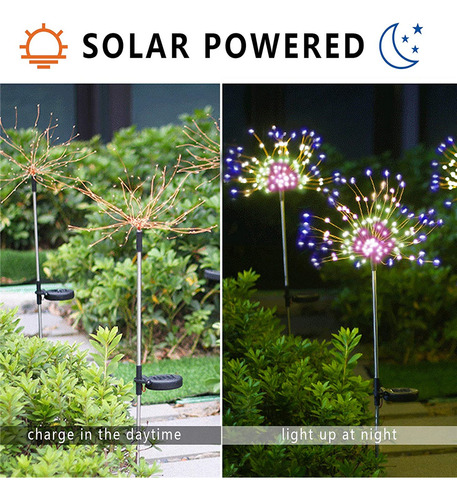 Luz Solar Para Fuegos Artificiales, Globo De Hierba, Diente