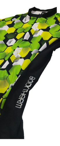 Remera Ciclismo Bodytherm Manga Corta Hombre Casaca - Olivos