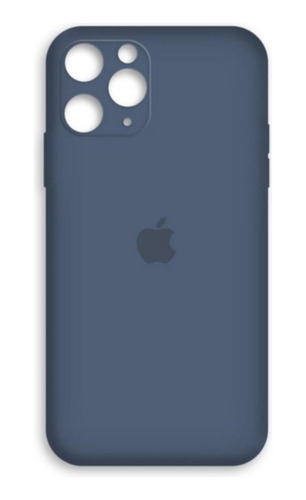 Carcasa Silicona Compatible Con iPhone 11 Color Gris Azulado