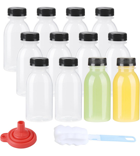 Zmybcpack Paquete De 12 Botellas De Plástico Pp Resistentes 