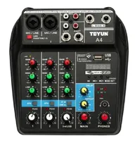 Comprar A Consola Interfaz Audio Mixer 4 Canales Tu04 Usb Bluetooth