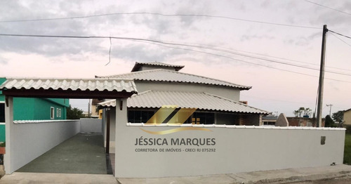 42-3 Casa 2 Quartos, Piscina E Área Gourmet Em Unamar - Cf
