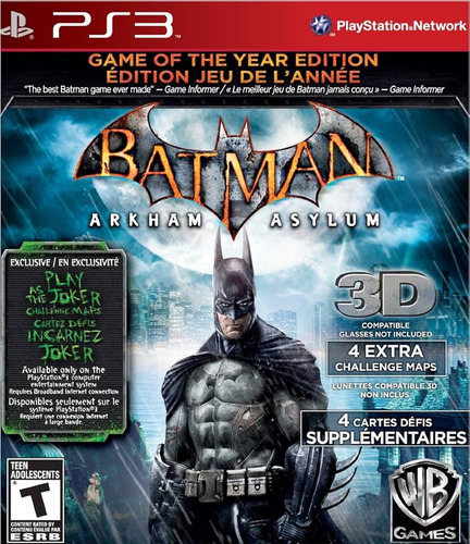 Batman Arkham Asylum Ps3 ( Semi Novo)