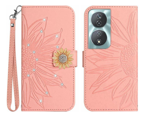 Funda For Honor X7b Pu Funda Abatible De Cuero Tpu A De
