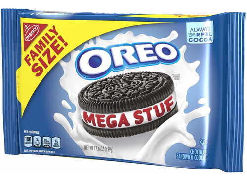 Galletas Oreo Mega Stuff Family Size Producto Importado